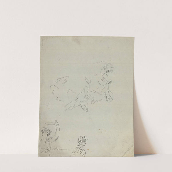 Figure Studies (verso) by Giovanni Battista Cipriani