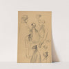 Figure Studies (verso) by Théophile Alexandre Steinlen