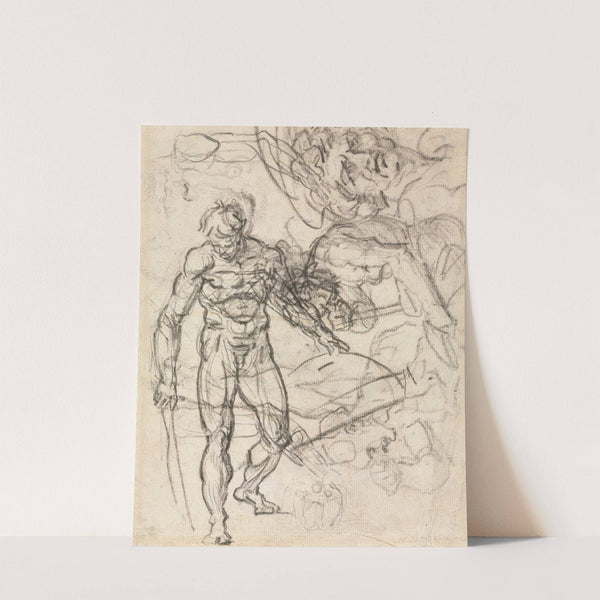 Figure Studies (verso) by Jean-Honoré Fragonard
