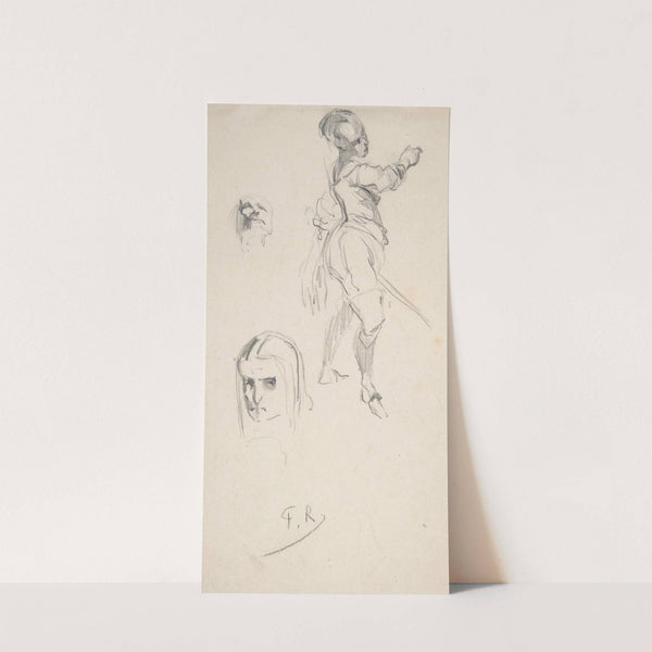 Figure study by Félicien Rops