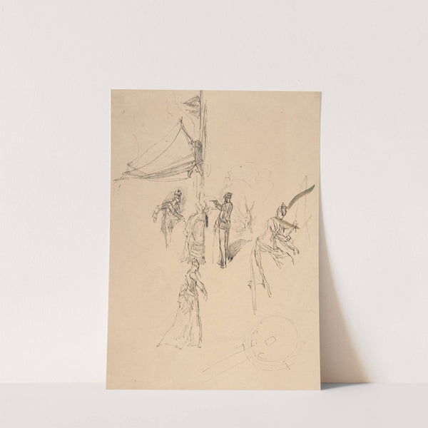 Figure study by Félicien Rops