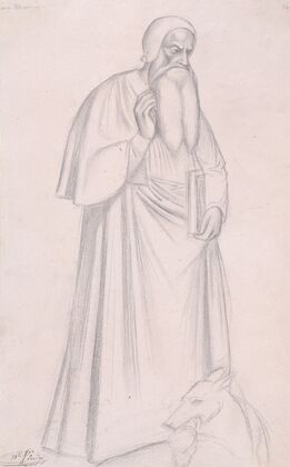 Figure Study after Andrea di Bonaiuto, S. Maria Novella, Florence
