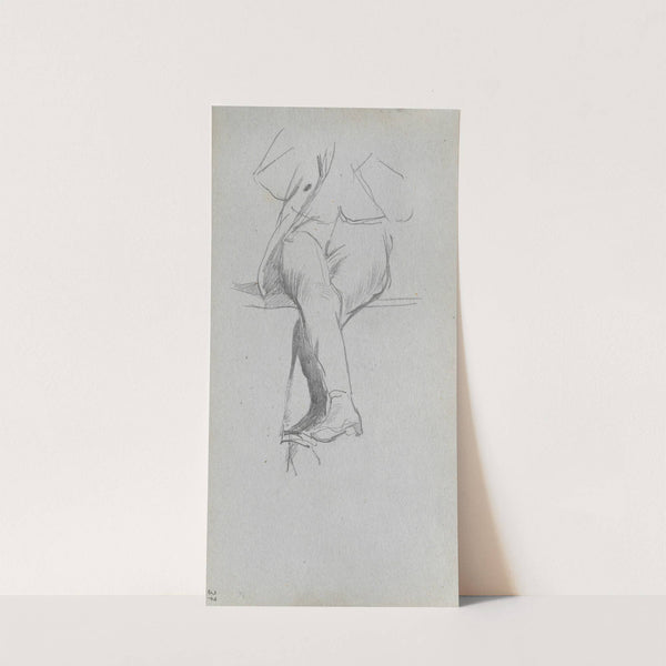 Figure Study, crossed legs (1860s) by Ernest Meissonier