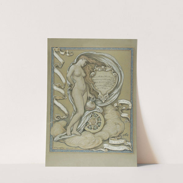 Figure Study for Rubaiyat of Omar Khayyam (c. 1884) by Elihu Vedder