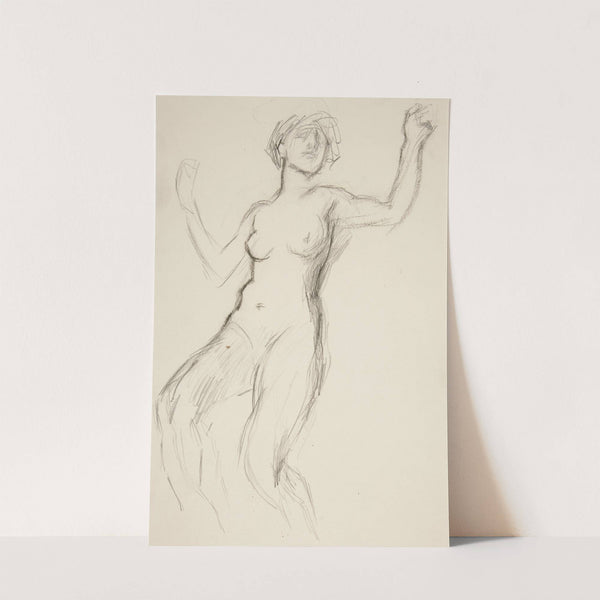 Figure study for ‘The Hours’ III (1989) by Edwin Austin Abbey