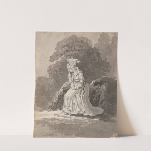 Figure Study of a Seated Lady by James Miller