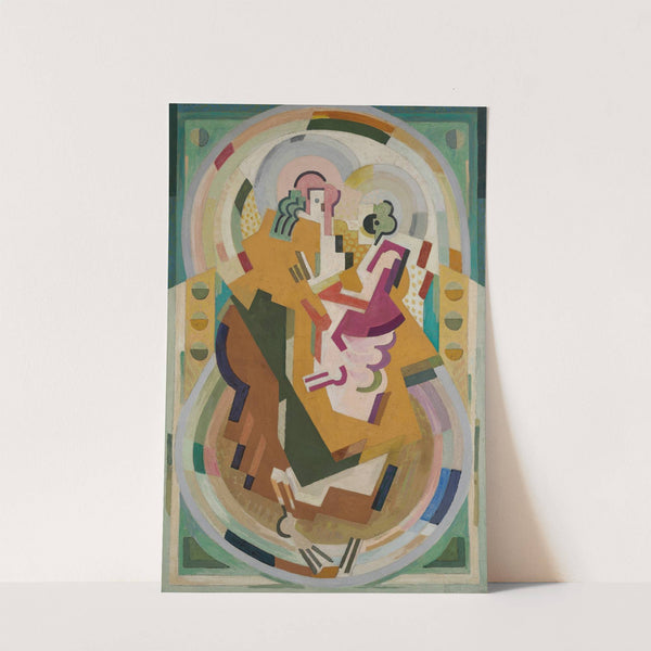 Figure suggérée dans une peinture mesure-cadence-rythme (1935) by Albert Gleizes