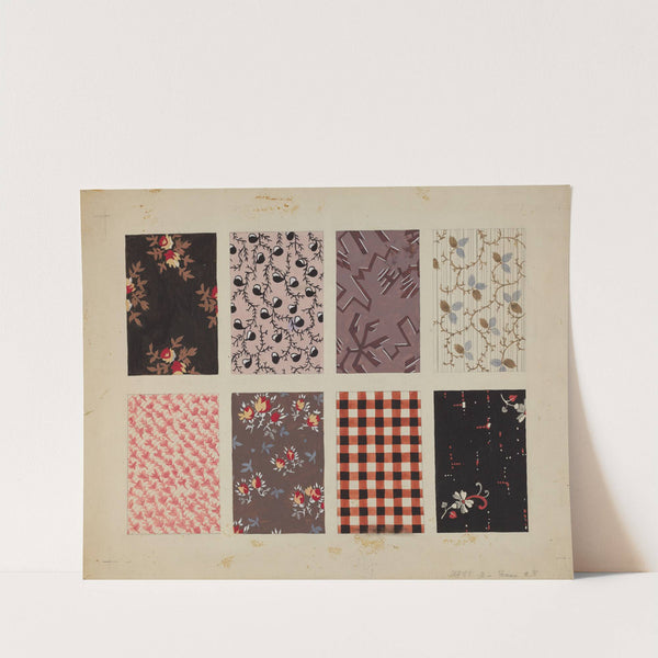 Figured Material from Quilt by Dorothy Posten