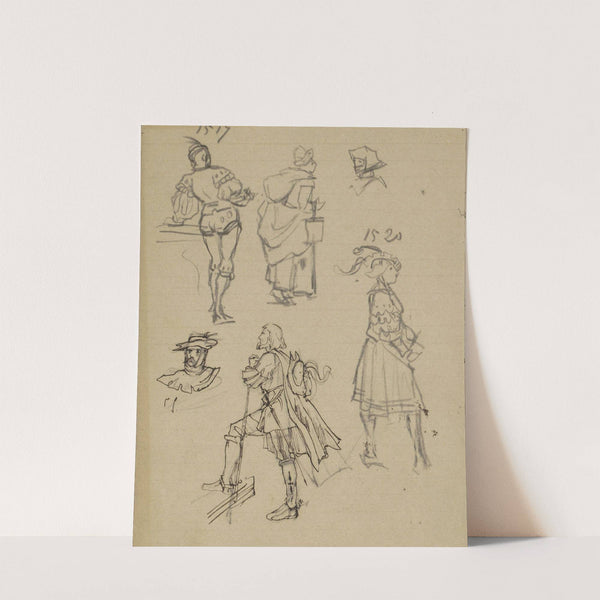 Figuren in kostuums uit 1517-1520 (1885) by Marius Bauer