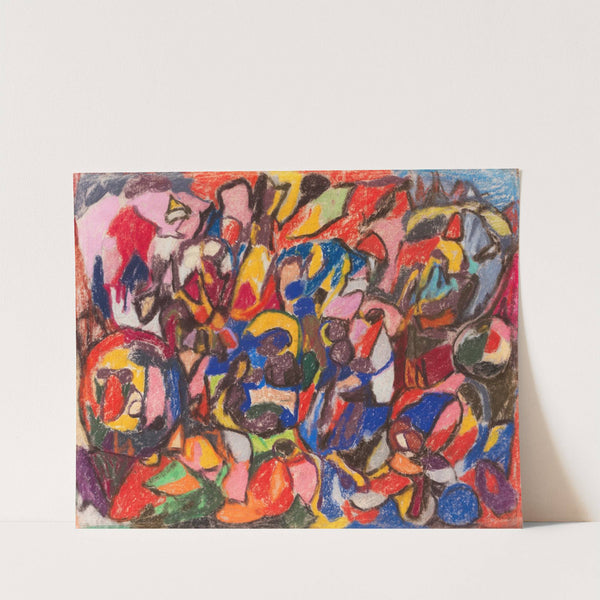 Figuren in Landschaft (1920) by Adolf Hölzel