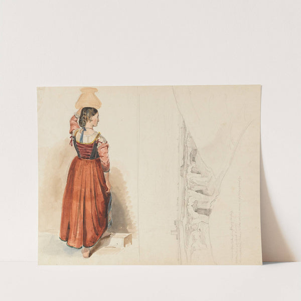 Figuren- und Landschaftsstudie (1820) by Ernst Fries