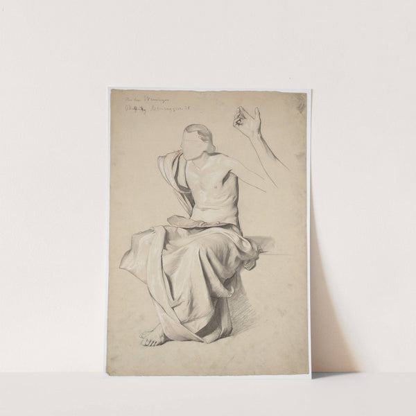 Figurenstudie zum Deckengemälde 'Rezitation' by Franz von Matsch