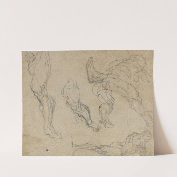 Figures and Legs (verso) (1575-1580) by Jacopo Tintoretto