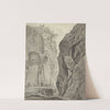 Figures Boating in a Gorge near Sorrento by Daniël Dupré