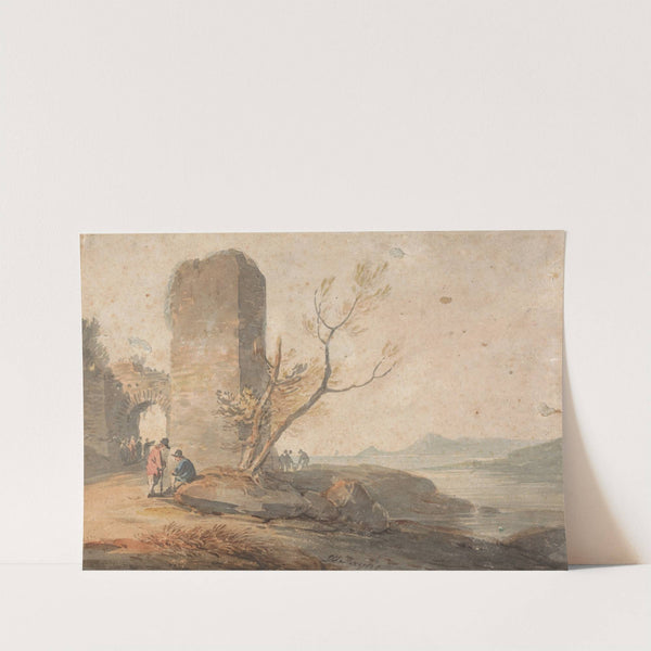 Figures by a Ruined Arch by William Payne