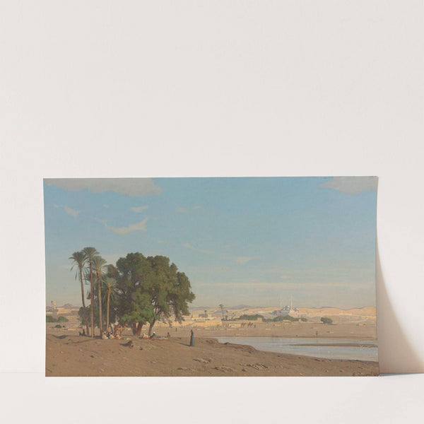 Figures by an oasis (1876) by Etienne Duval