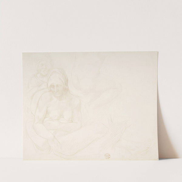 Figures from ‘The Deluge’ of Michelangelo (1837–1911) by Alphonse Legros