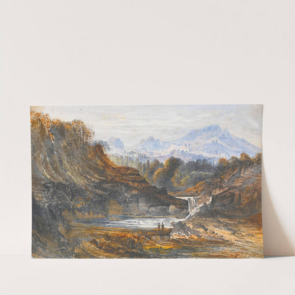 Figures In A Classical Landscape by John Martin