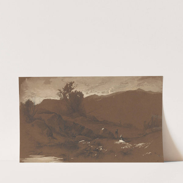 Figures in a Landscape (1860) by William Hart