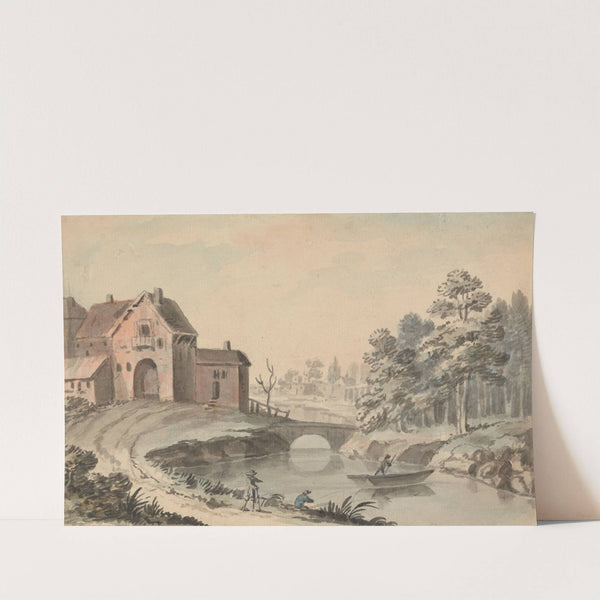 Figures in a Landscape by a River by Peter Tillemans