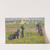 Figures in a Landscape (c. 1883) by Georges Seurat