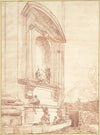 Figures in One of Michelangelo’s Niches on the Apse of St. Peter’s, Rome