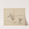 Figures in Snow (1800s) by Kawanabe Kyōsai