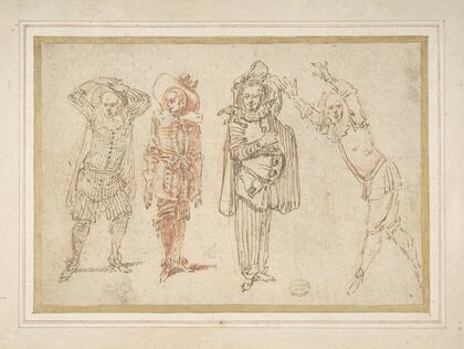 Figures in Theatrical Costumes