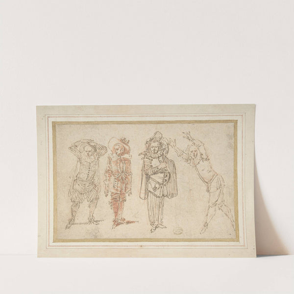 Figures in Theatrical Costumes by Claude Gillot