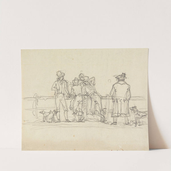 Figures Looking out to Sea by Benjamin West