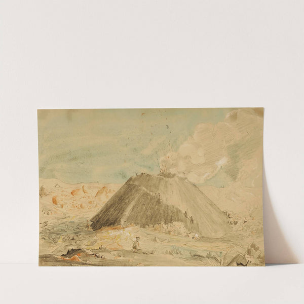 Figures Near Volcano by Miner Kilbourne Kellogg