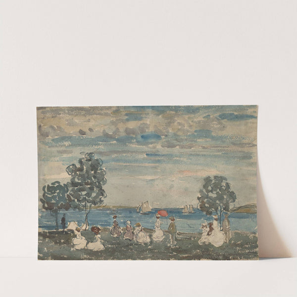 Figures on a Beach (1910-1915) by Maurice Prendergast