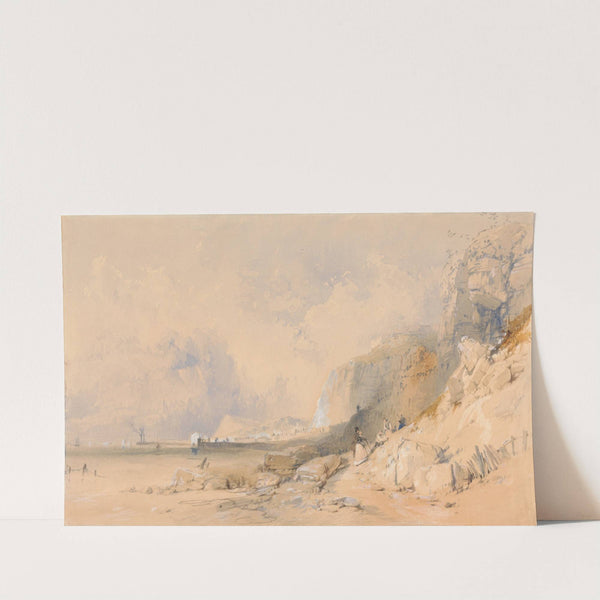 Figures on a Cliff Path near Dover by James Baker Pyne