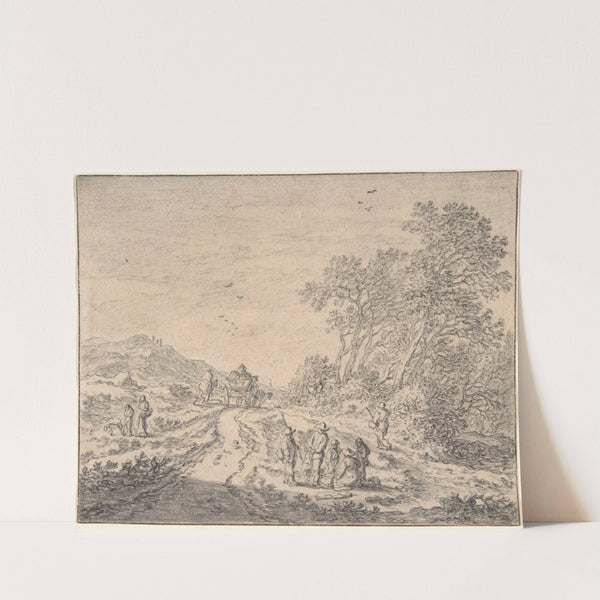 Figures on a Road by Pieter de Molijn