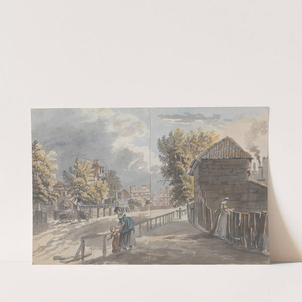 Figures on a Street by James Miller