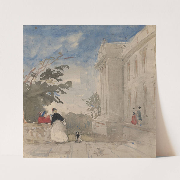 Figures on a Terrace by Alfred Elmore