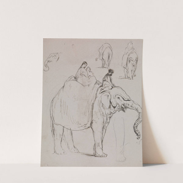 Figures on an Elephant and Other Elephant Studies by George Jones