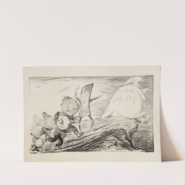 Figures representing the currency of several countries (1921) by William Henry Walker