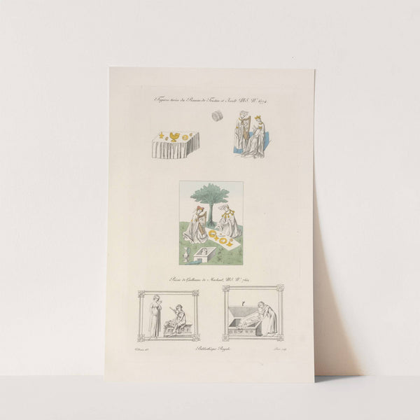 Figures tirées du roman de Tristan et Iseult MS. No. 6774. by Nicolas Xavier Willemin