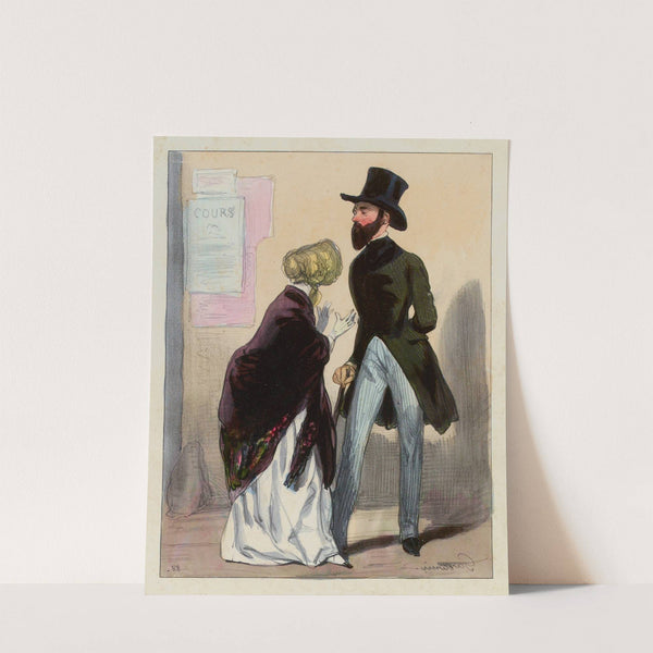 Figurez vous, mon petit Mossieu Constantin, que mon scélérat connaissait infamie de Félicité-là depuis tout plein de t (1839-1841) by Paul Gavarni