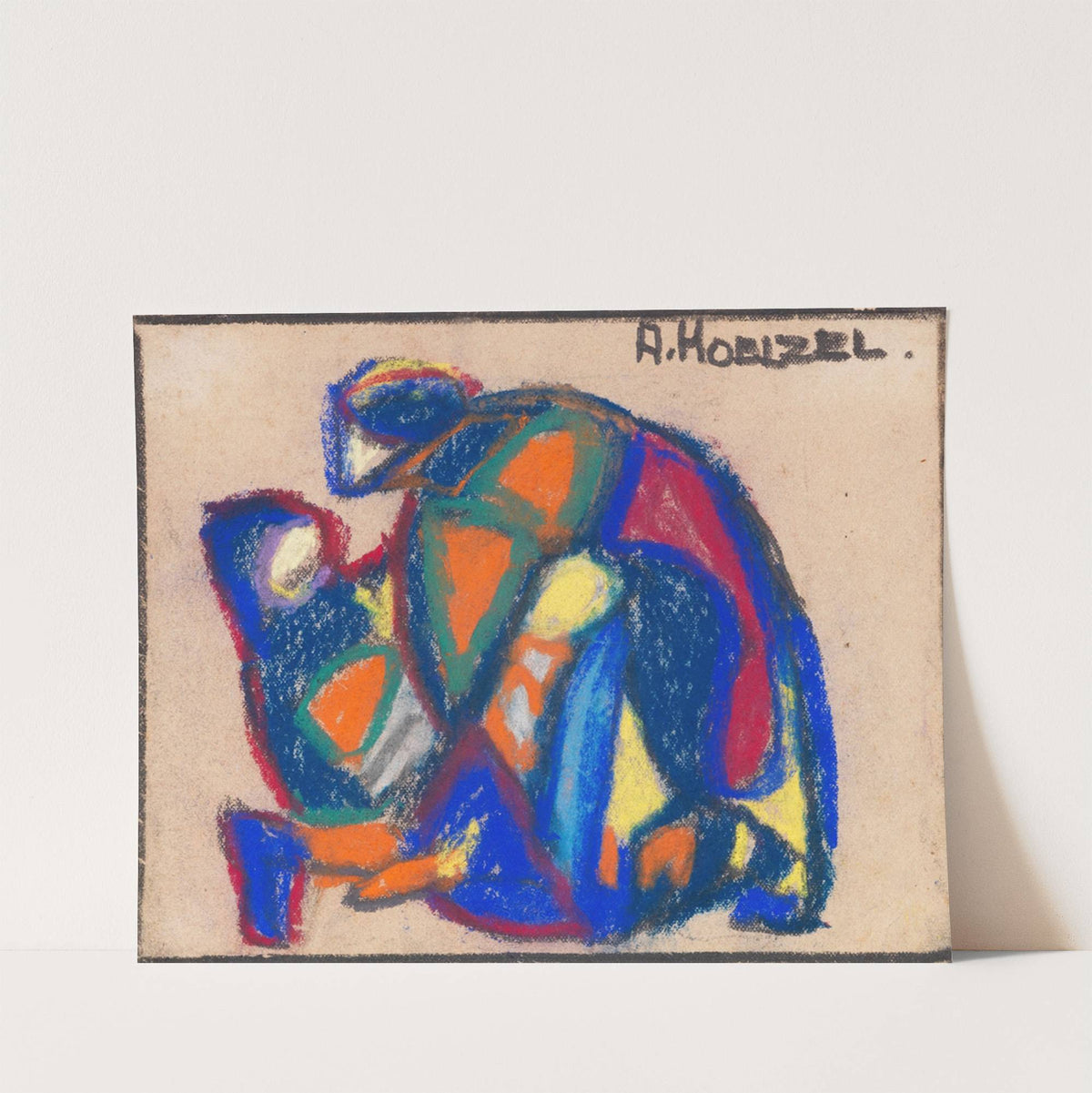 Figürliche Komposition (der verlorene Sohn) (1925) by Adolf Hölzel