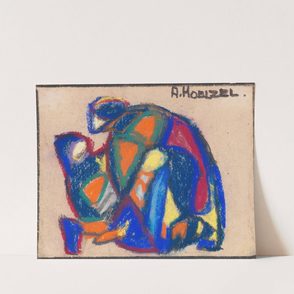 Figürliche Komposition (der verlorene Sohn) (1925) by Adolf Hölzel