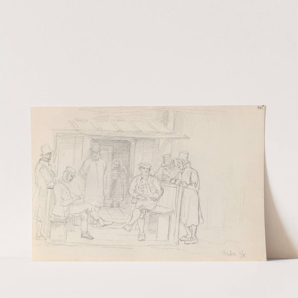 Figurscene, Nås (1852) by Adolph Tidemand