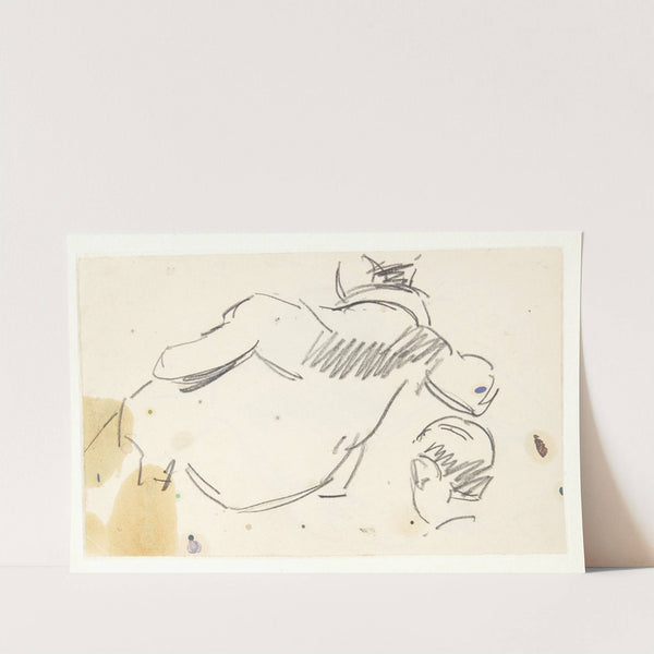 Figurstudie til Langelinie-billedet by Edvard Weie