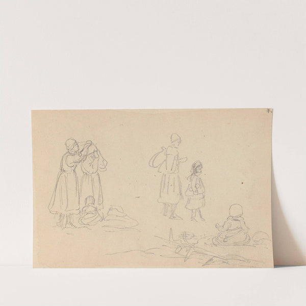 Figurstudier (1852) by Adolph Tidemand