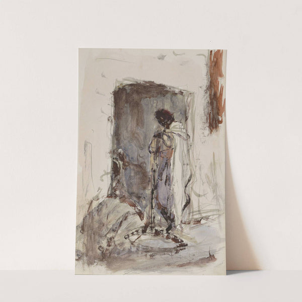 Figuur bij een portaal (1923) by Marius Bauer