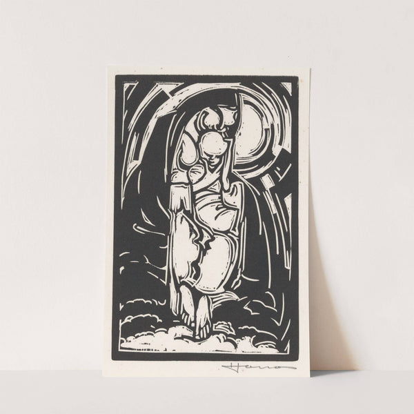 Figuur die zijn kin vasthoudt (1888) by Henri Jonas