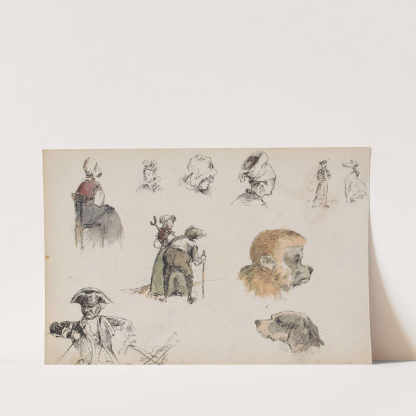 Figuur- en dierstudies (1880) by Marius Bauer