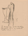 Figuur met groot wijnglas (1923)