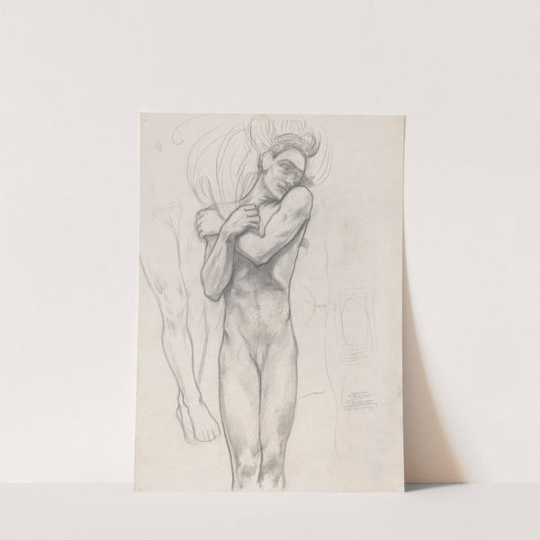 Figuurstudie voor de affiche Lucifer van Vondel by Richard Nicolaüs Roland Holst